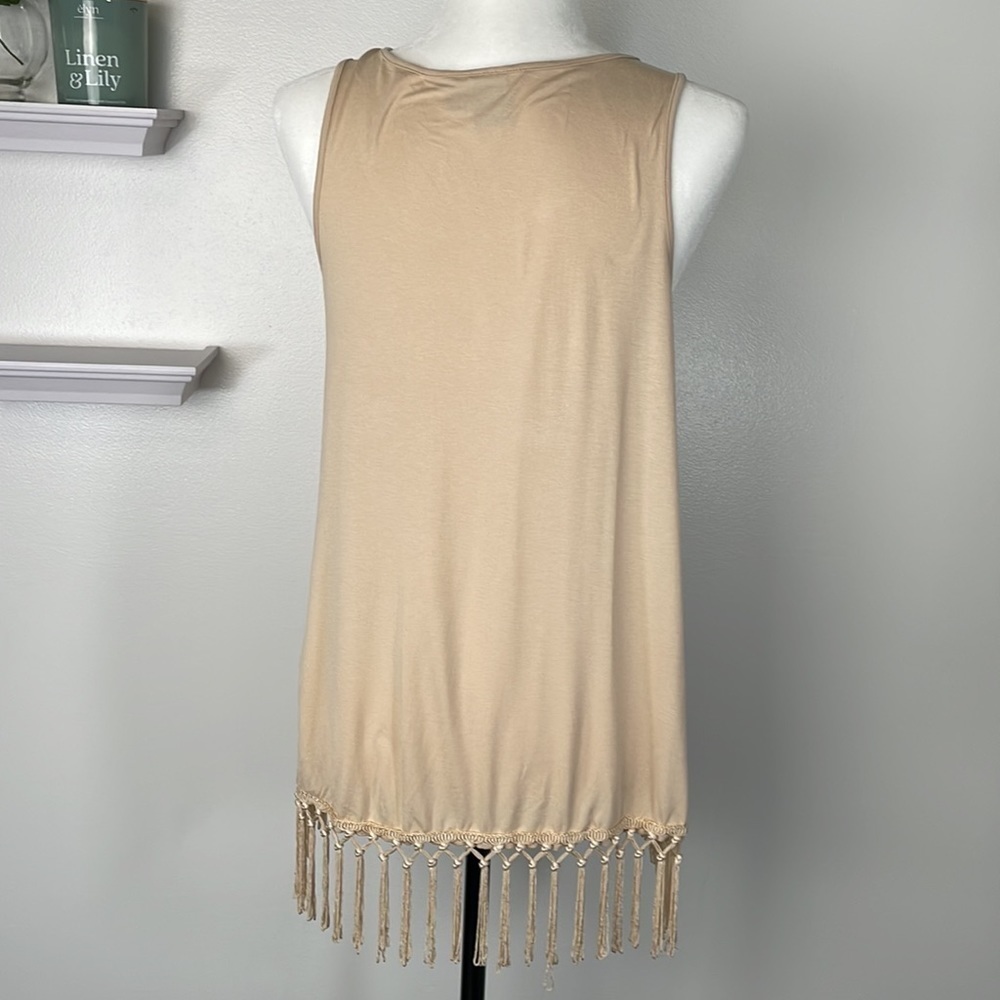 Nevada Teagan Sleeveless Top with Tassels - Picture 6 of 14